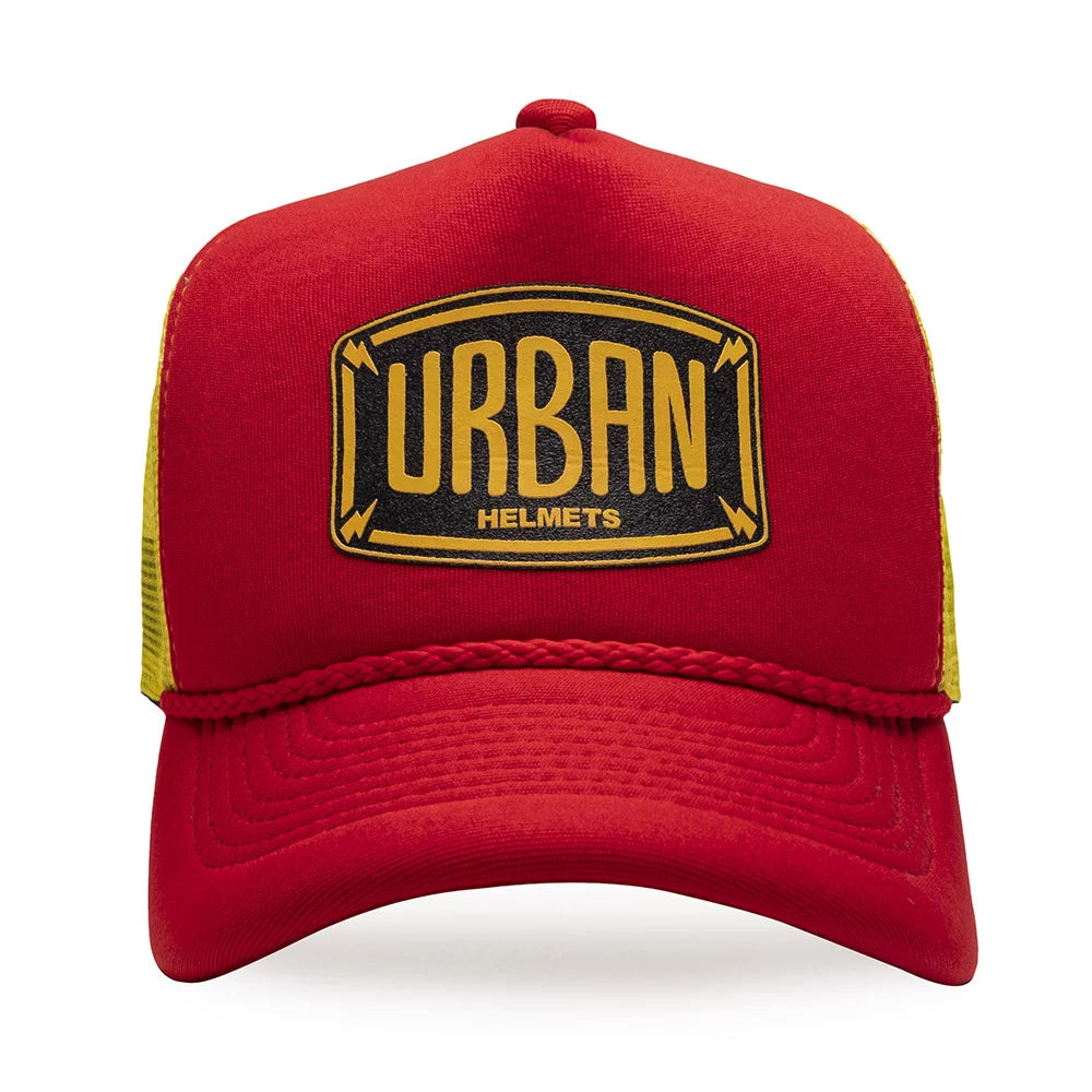 Urban Red and Yellow Logo Trucker Hat