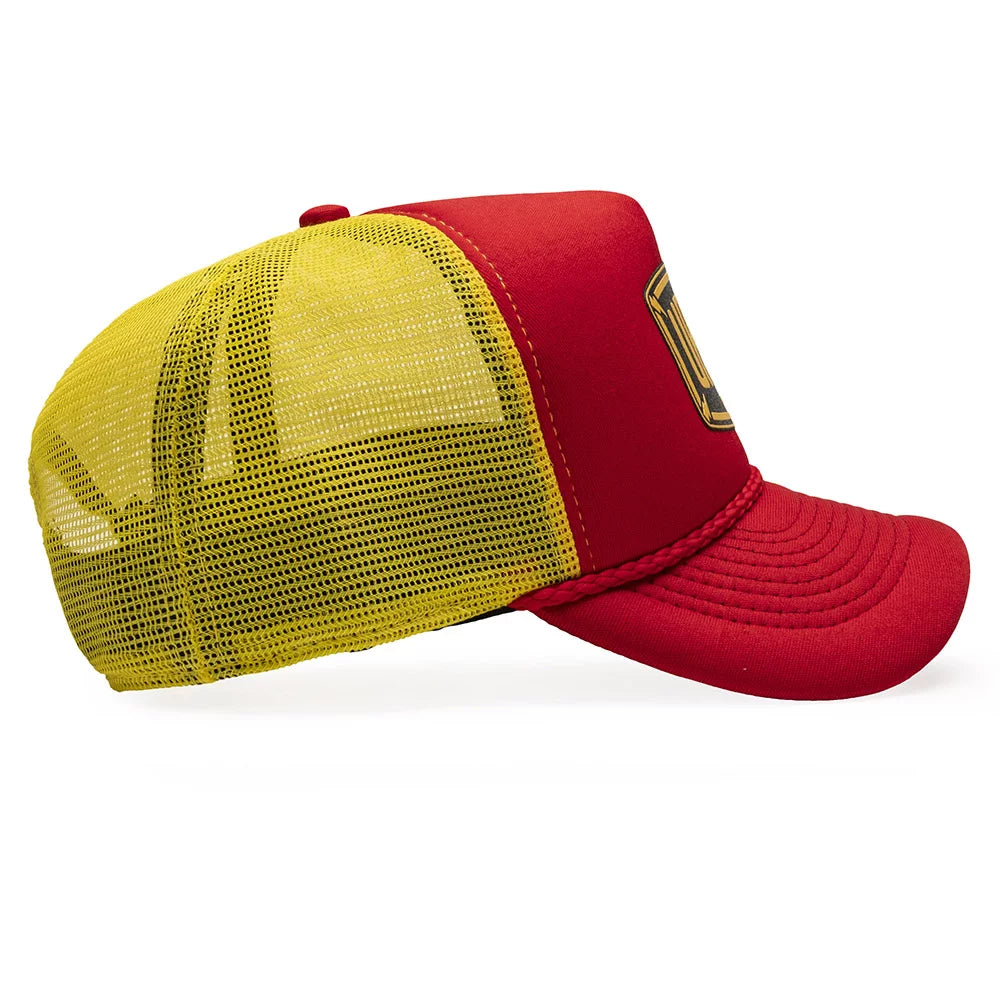 Urban Red and Yellow Logo Trucker Hat