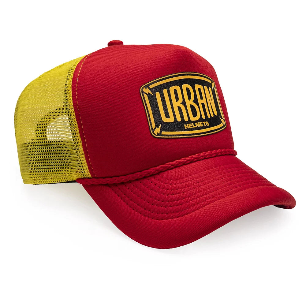 Urban Red and Yellow Logo Trucker Hat