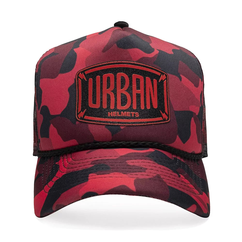 Urban Red Cammo Trucker Hat