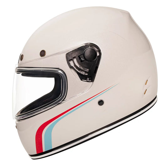 Urban Full Face Helmet Cafe Racer Shakotan White