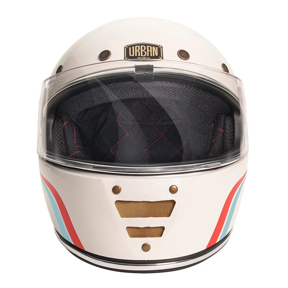 Urban Full Face Helmet Cafe Racer Shakotan White