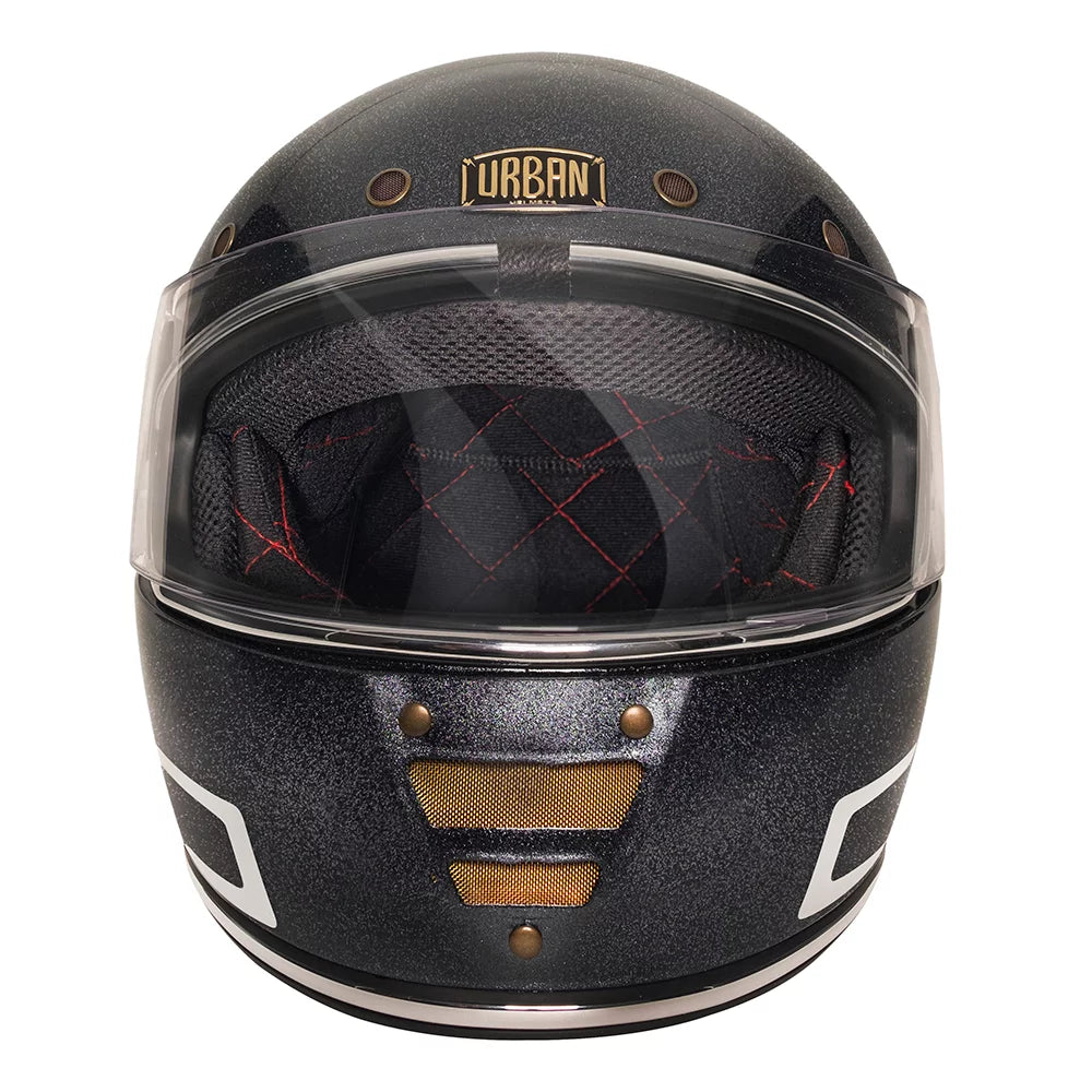 Urban Full Face Helmet Cafe Racer Dorisha Black Flake