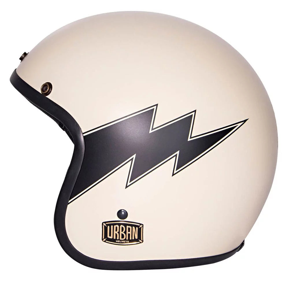 Urban Open Face Helmet Tracer Thunder Matte Off White