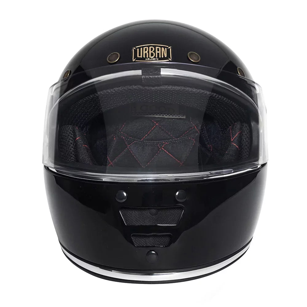 Urban Full Face Helmet Cafe Racer Gloss Black