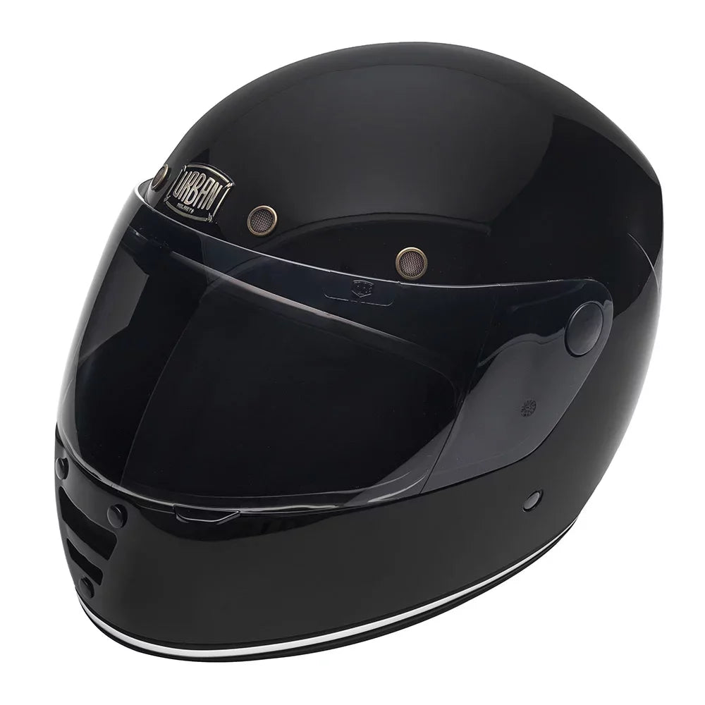 Urban Full Face Helmet Cafe Racer Gloss Black