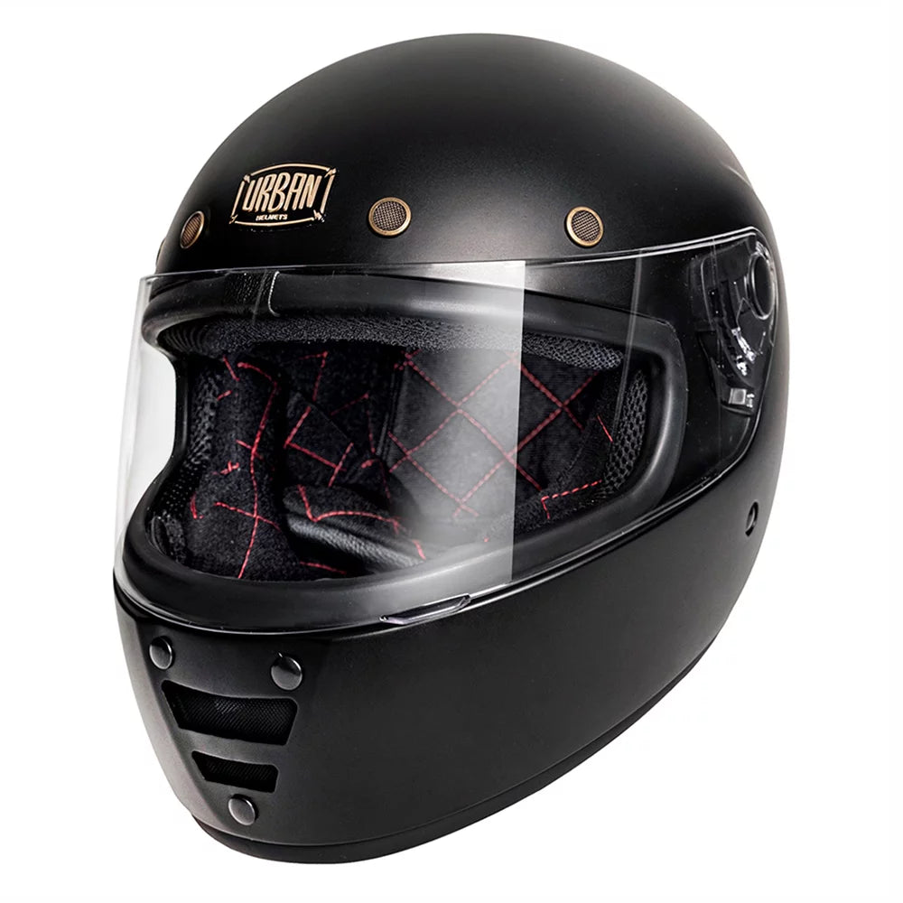 Urban Full Face Helmet Cafe Racer Matte Black