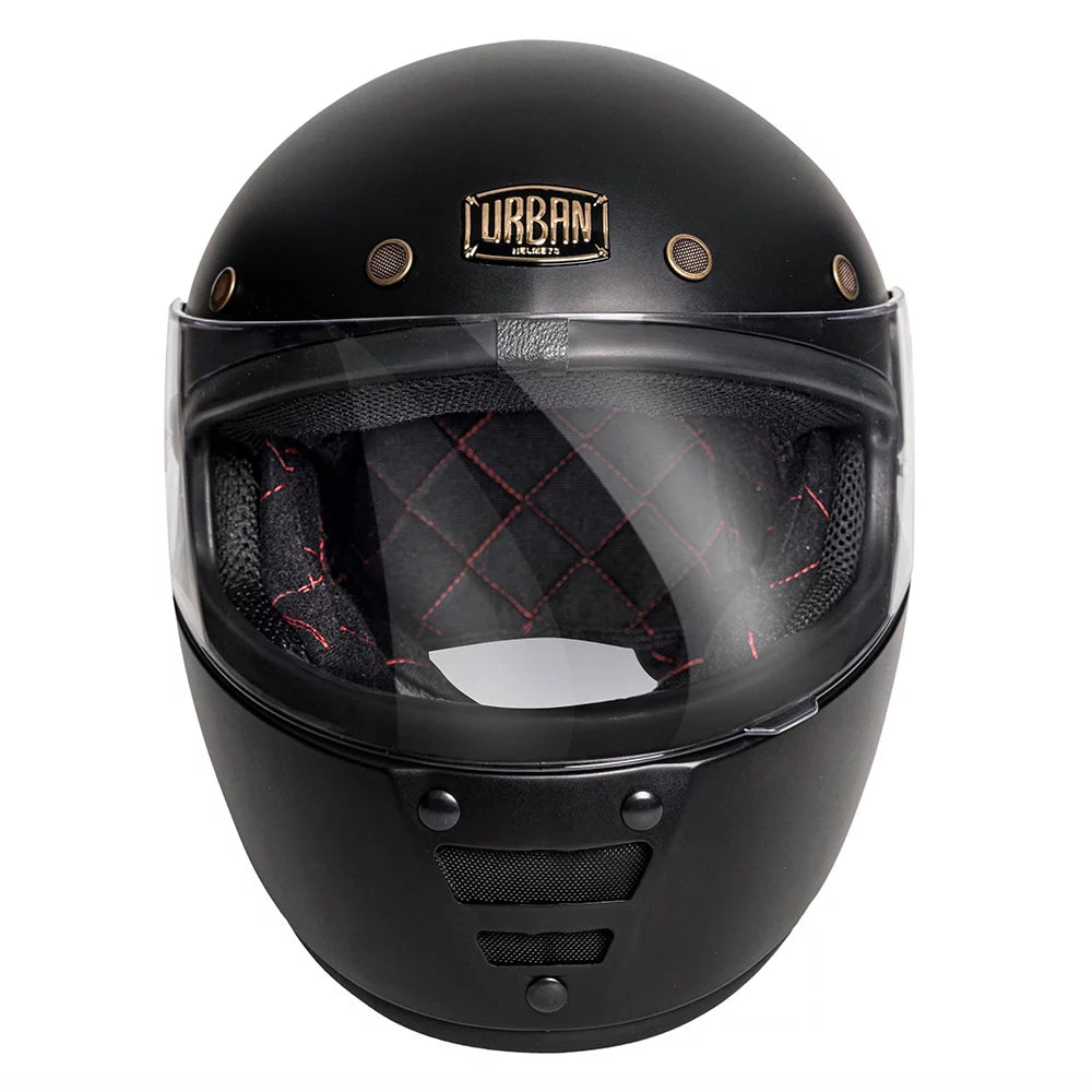 Urban Full Face Helmet Cafe Racer Matte Black