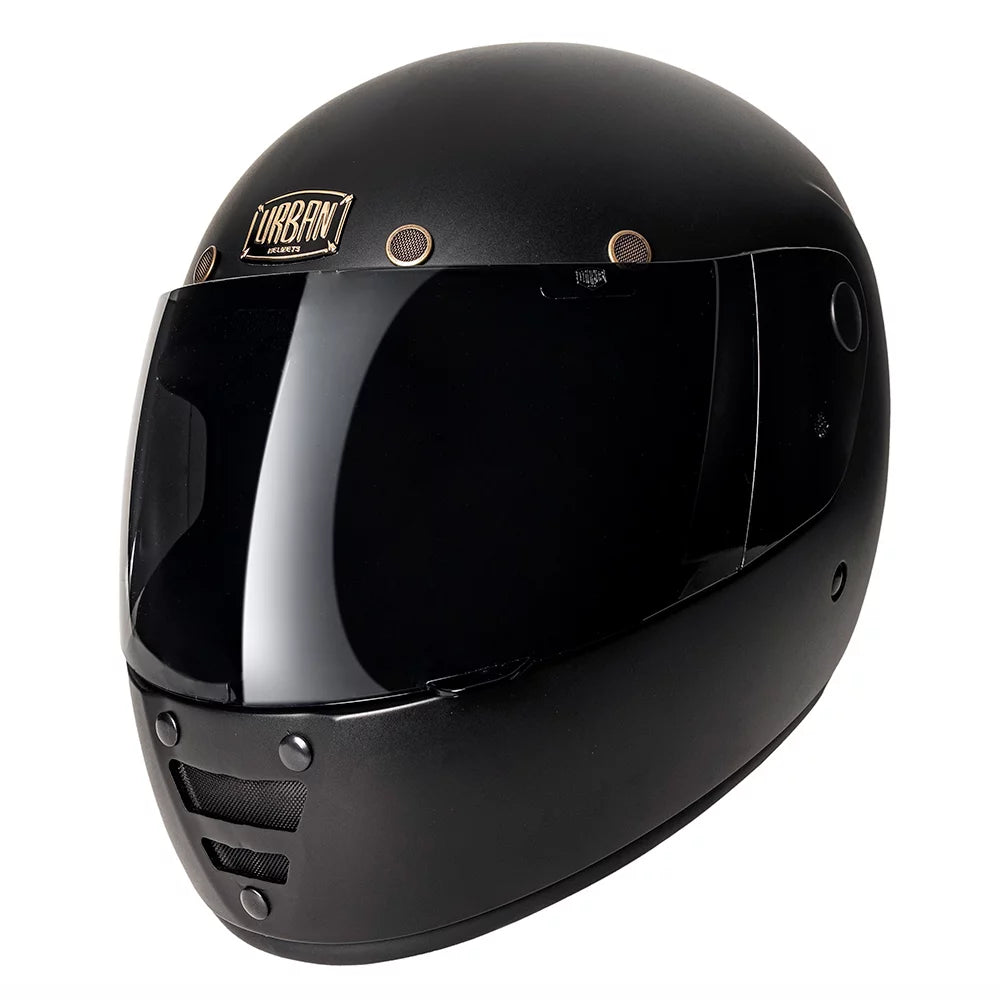 Urban Full Face Helmet Cafe Racer Matte Black