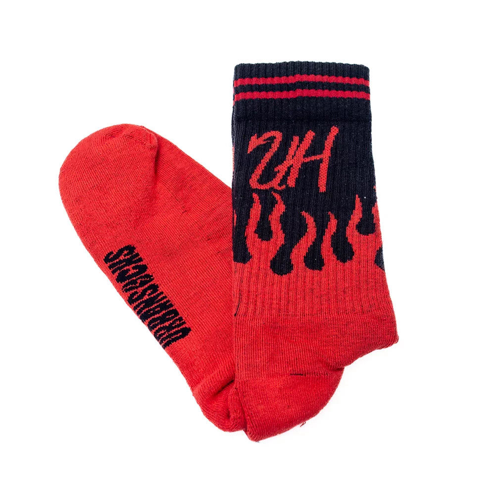 Urban Socks Flames Black