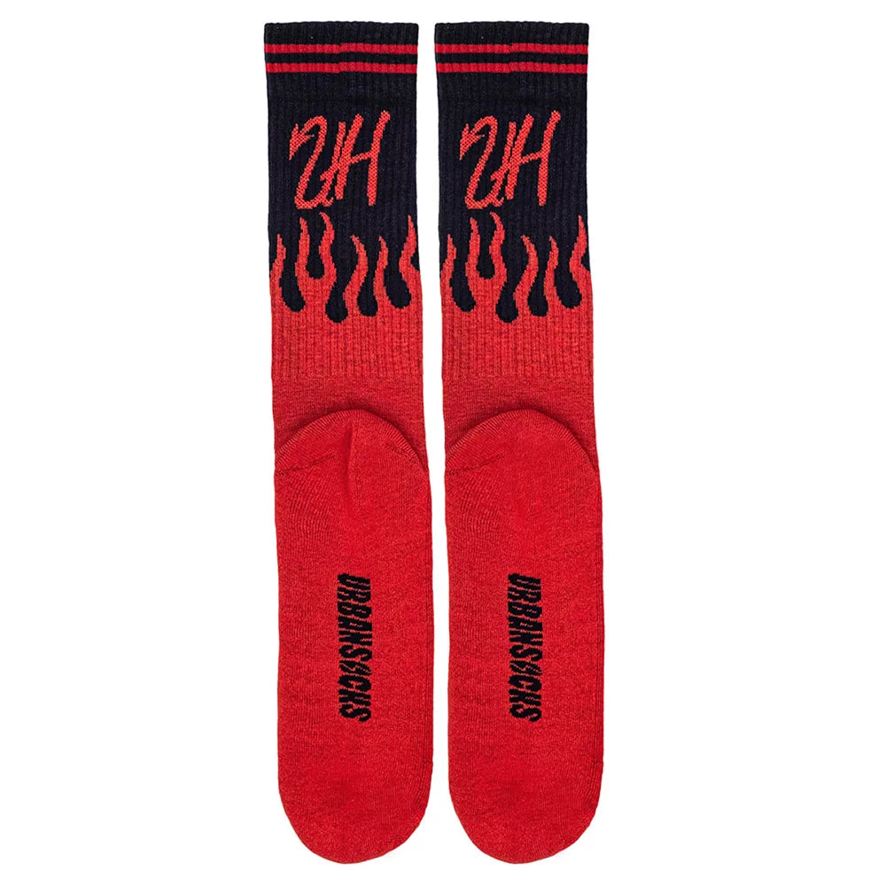 Urban Socks Flames Black