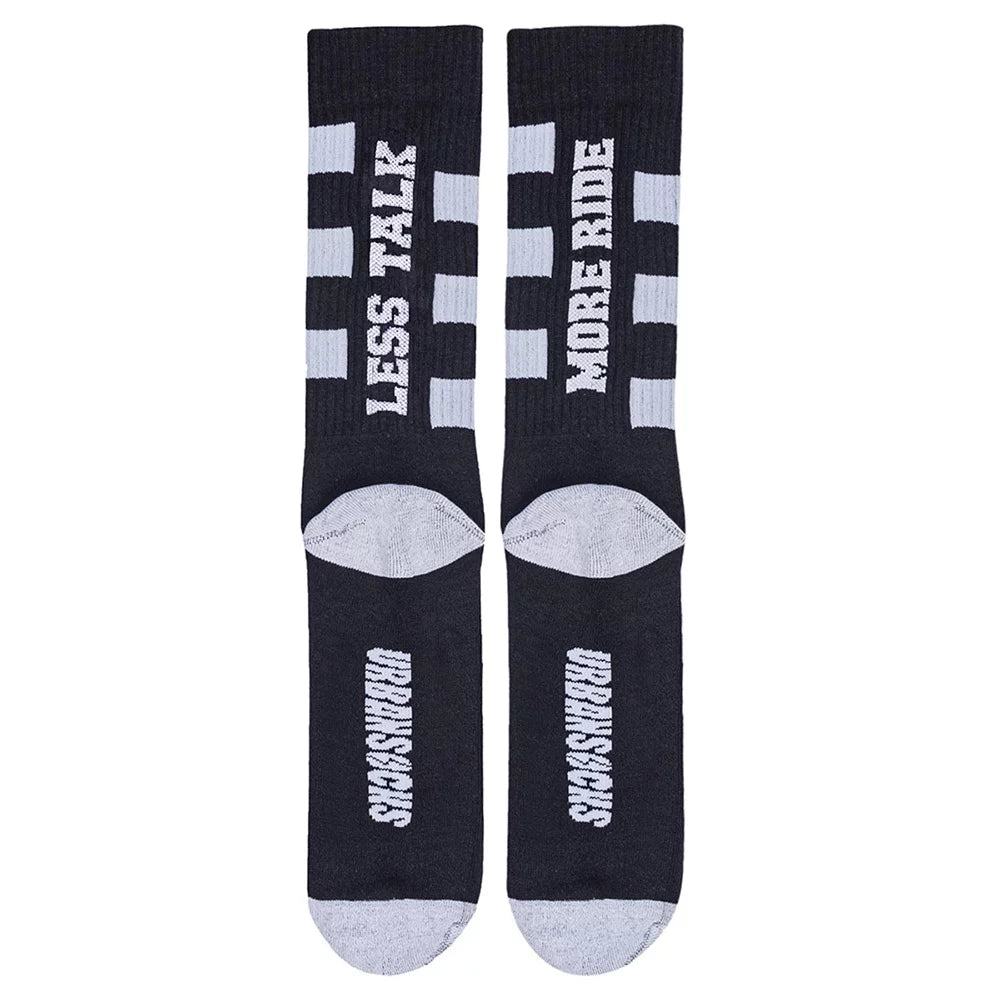 Urban Socks Less Talk Chess Black