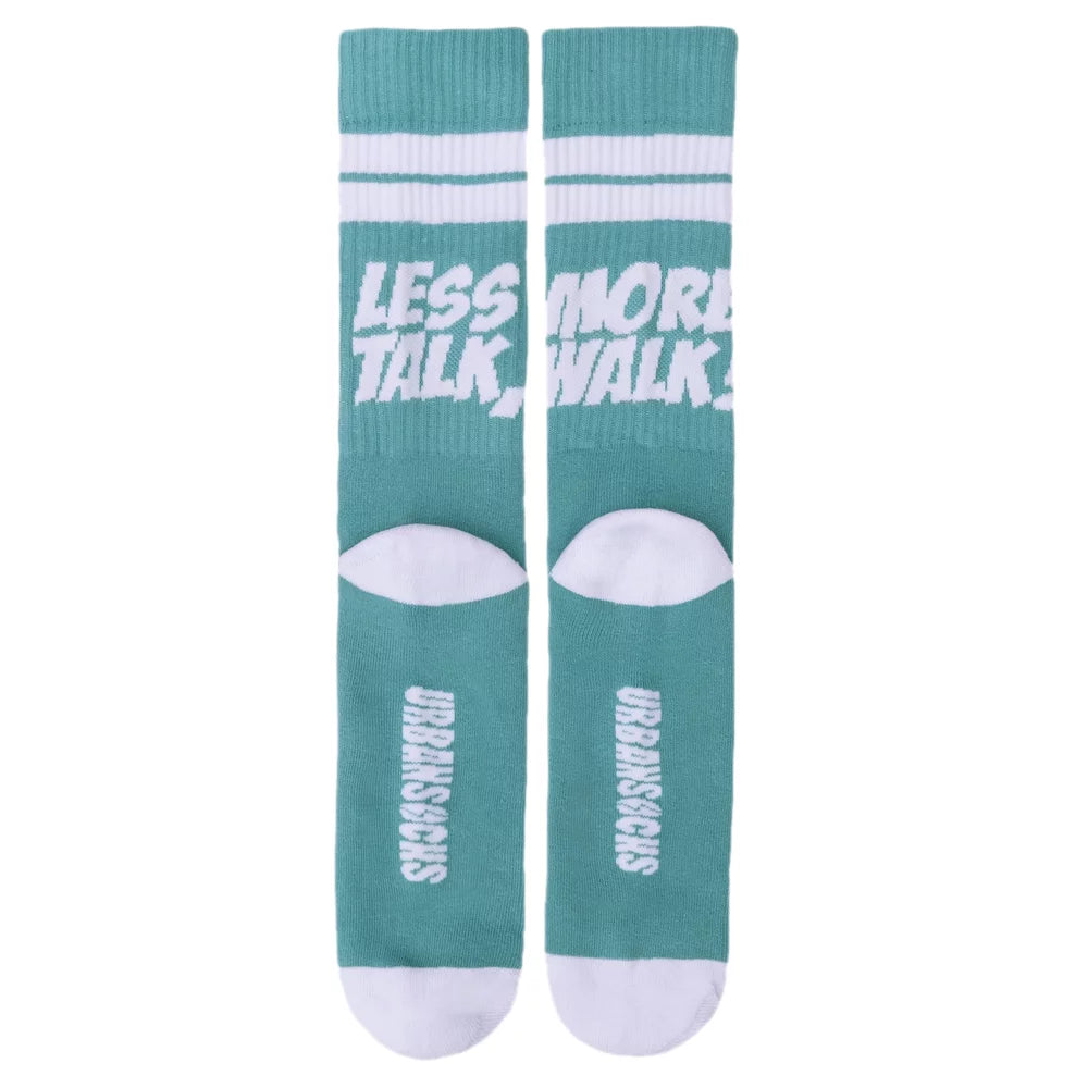 Urban Socks Less Talk Turquoise