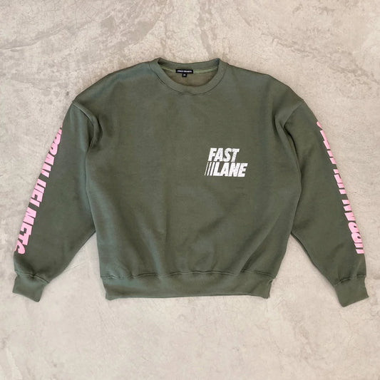 Urban Fast Lane Green Sweatshirt