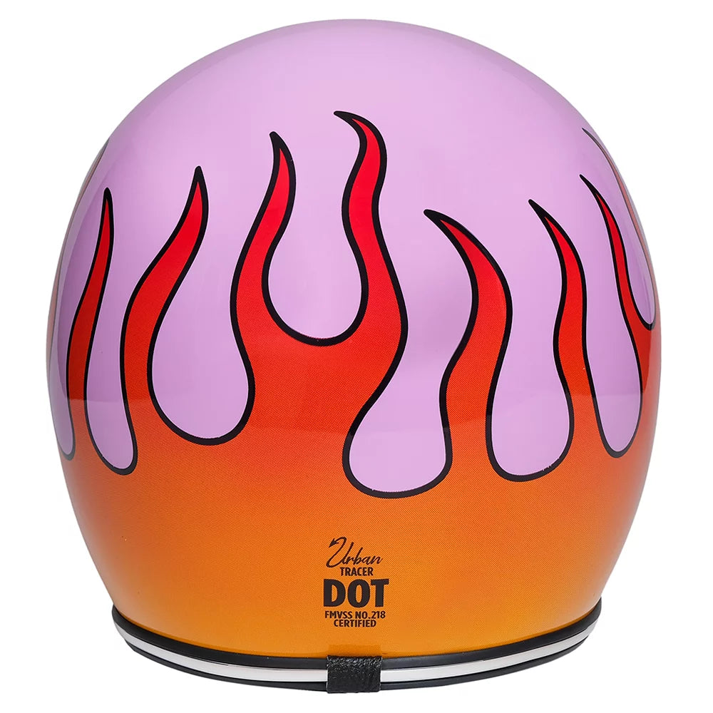 Urban Open Face Helmet Tracer Rising Fire Lilac