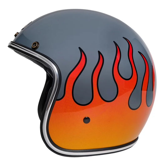 Urban Open Face Helmet Tracer Rising Fire Grey