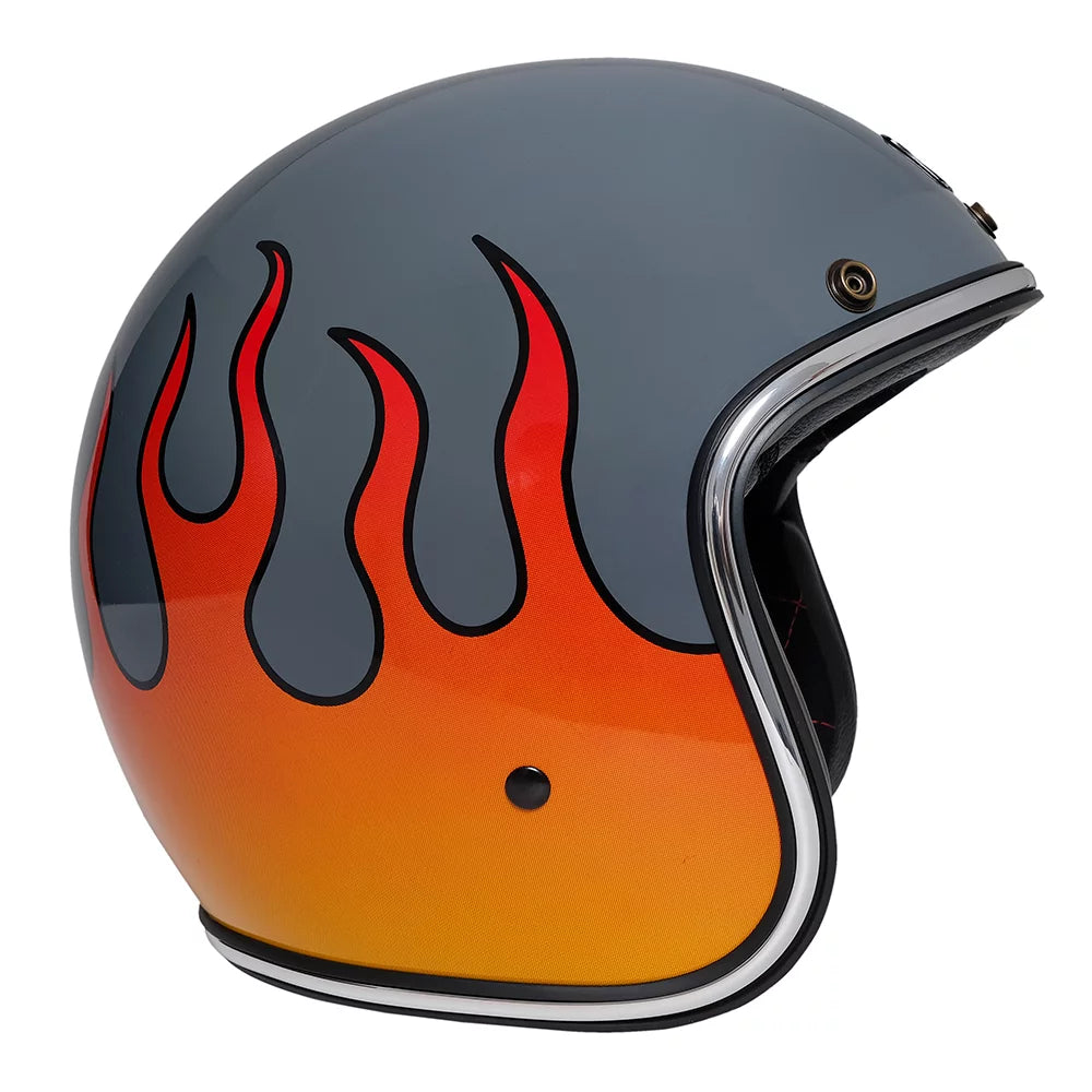 Urban Open Face Helmet Tracer Rising Fire Grey