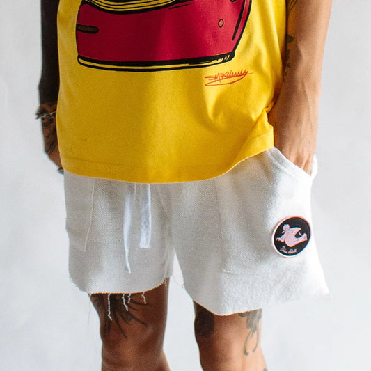 Urban Fleece Shorts White
