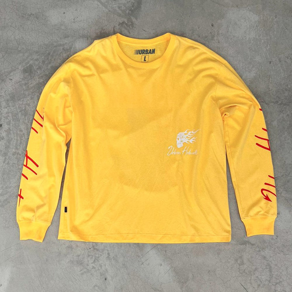 Urban "Flowers" Yellow LongSleeve T-shirt