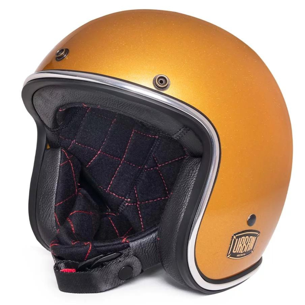 Urban Open Face Helmet Tracer Gold Flake
