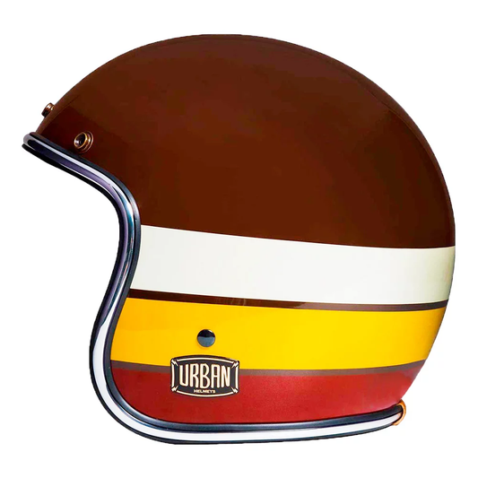 Urban Open Face Helmet Tracer Sunset Brown