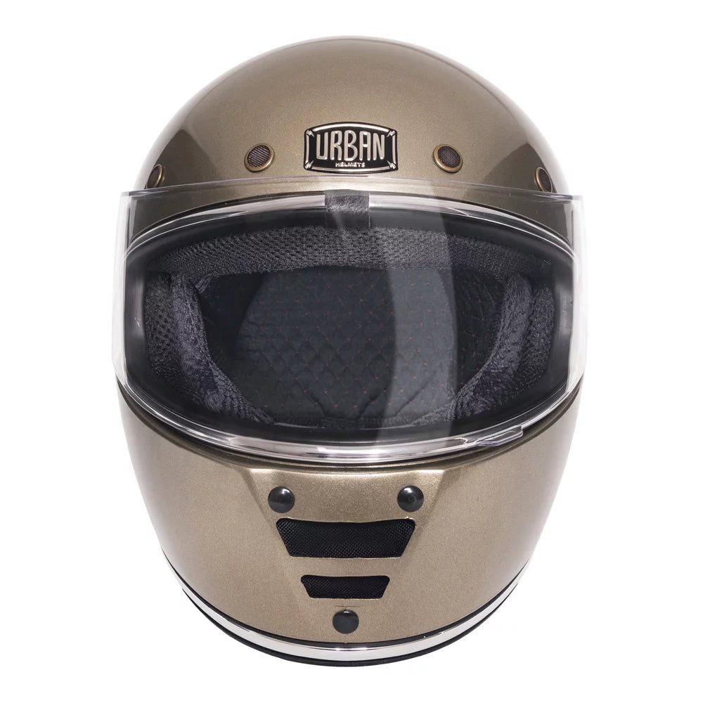 Urban Full Face Helmet Cafe Racer Flake Champagne
