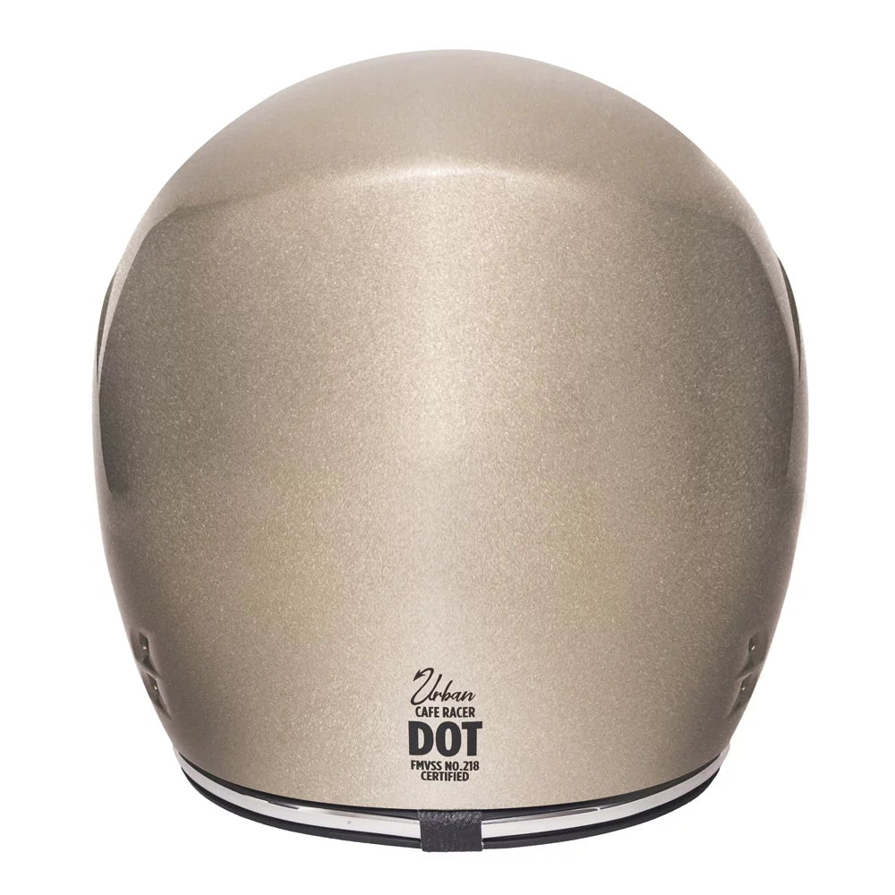 Urban Full Face Helmet Cafe Racer Flake Champagne
