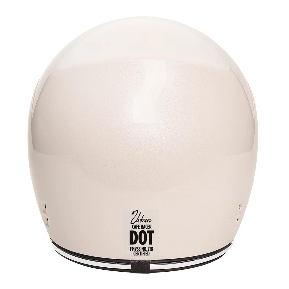 Urban Full Face Helmet Cafe Racer Shakotan White