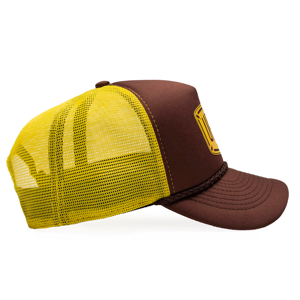 Urban Brown and Yellow Trucker Hat