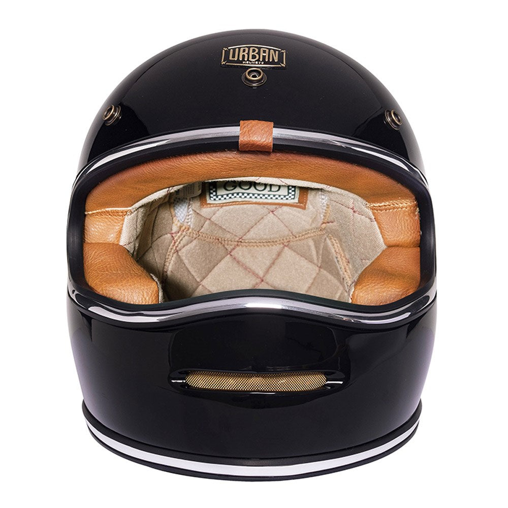 Urban Full Face Helmet BigBore Gold Wing Black