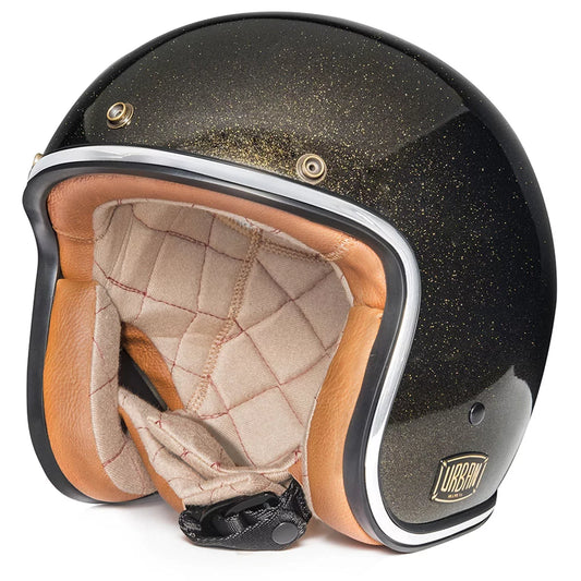 Urban Open Face Helmet Tracer Dark Gold Flake