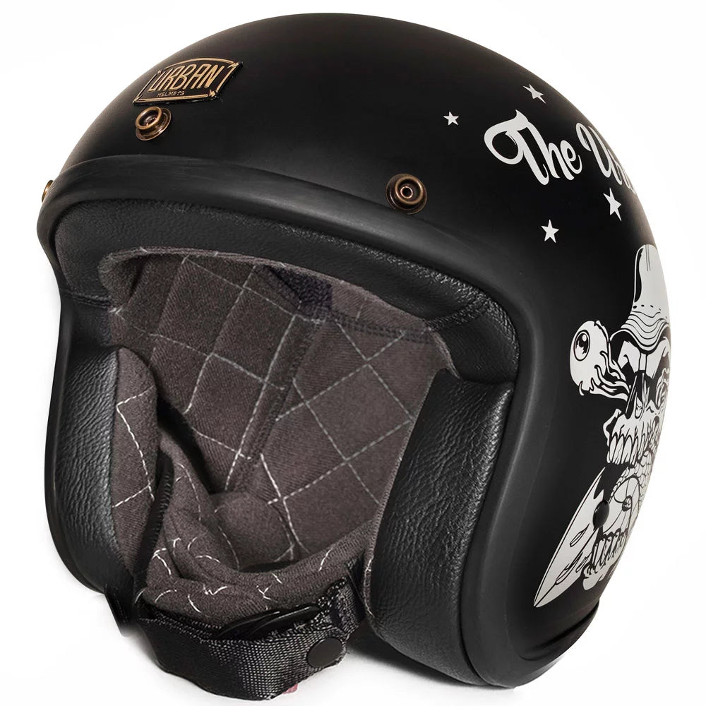 Urban Open Face Helmet Tracer Snake n' Skull