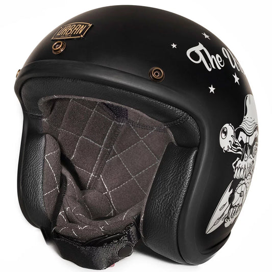 Urban Open Face Helmet Tracer Snake n' Skull