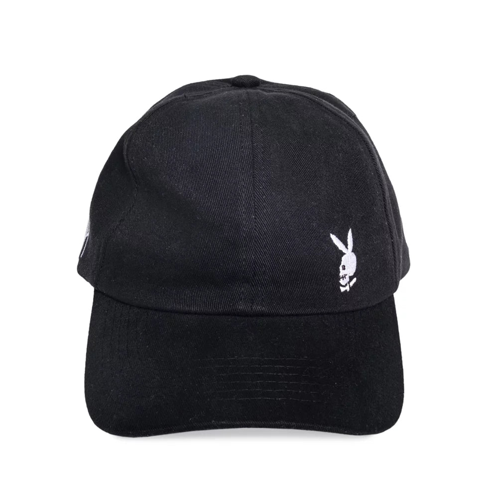 Urban Skull Bunny Black Baseball Cap