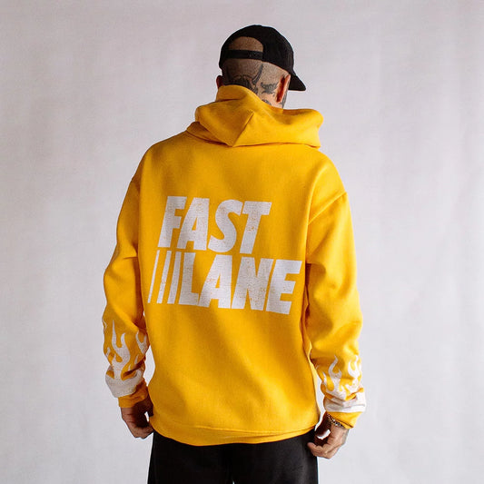 Urban Hoodie Fast Lane Yellow