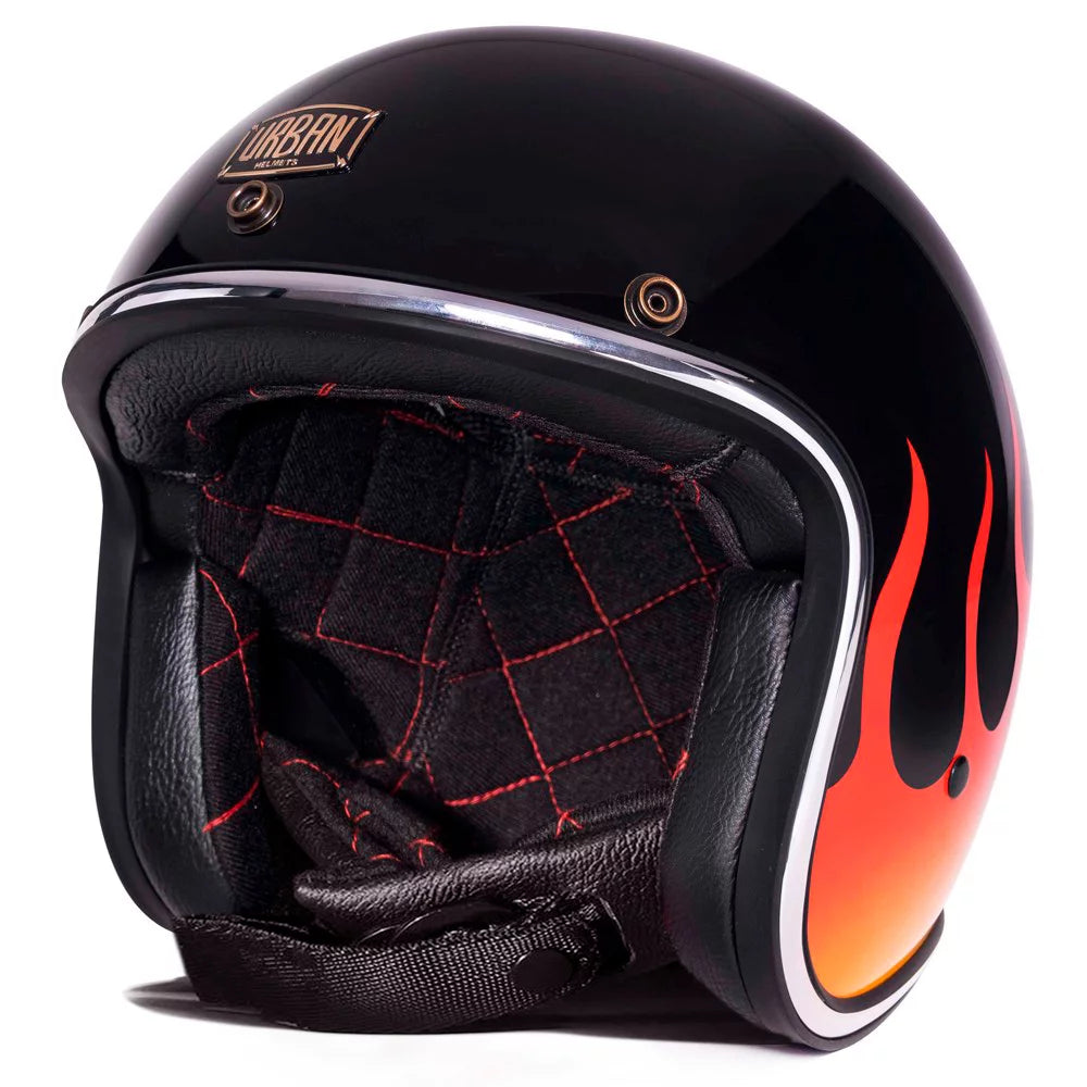 Urban Open Face Helmet Tracer Rising Fire