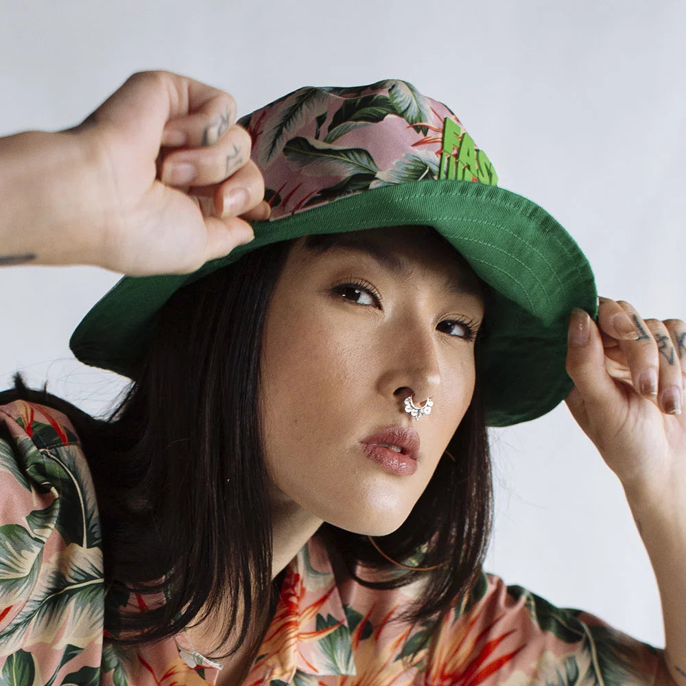 Urban Fast Lane Double Sided Green Bucket Hat