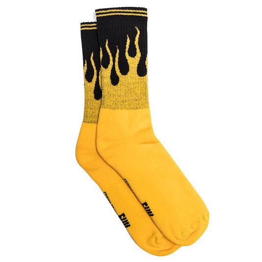 Urban Yellow Fire Socks