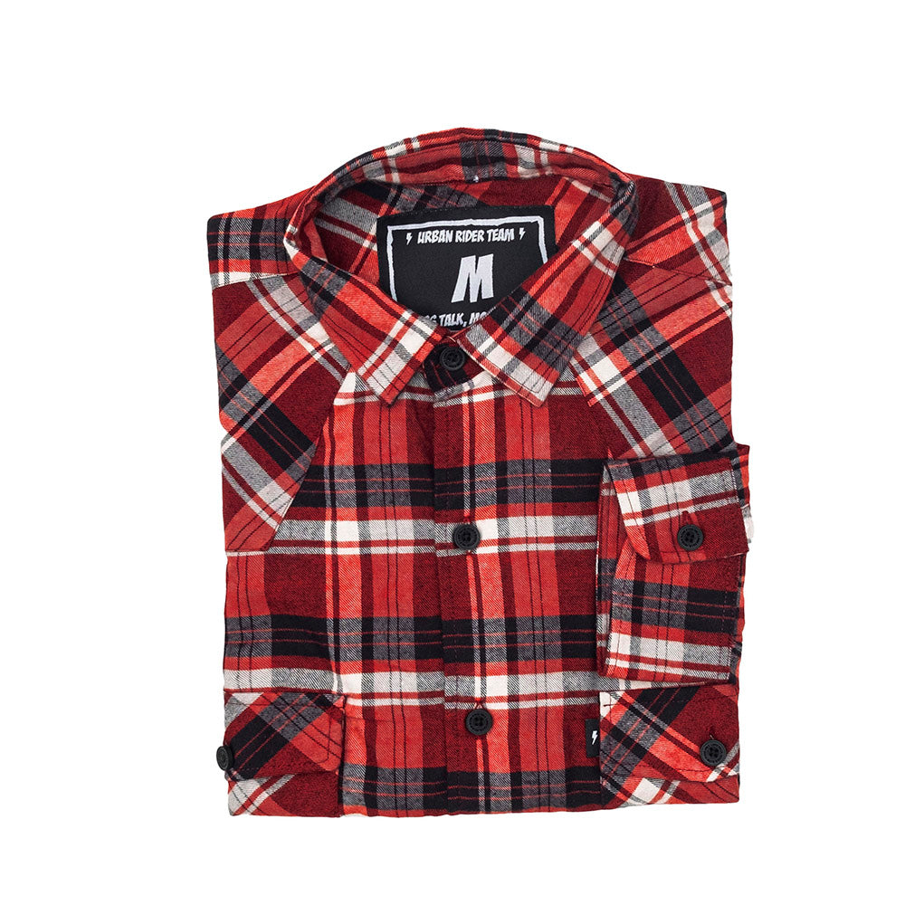 Urban Red Soft Flannel Shirt