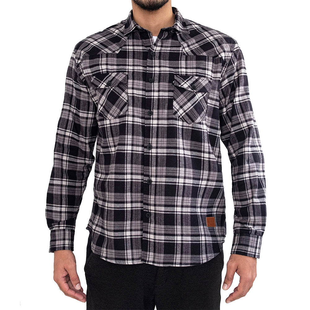 Urban Grey Soft Flannel Shirt