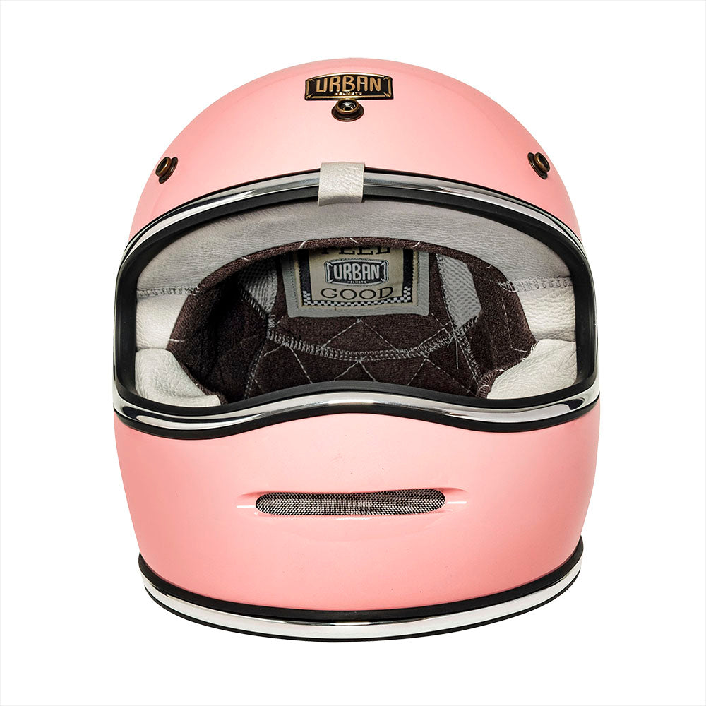 Urban Full Face Helmet BigBore Pink Retro