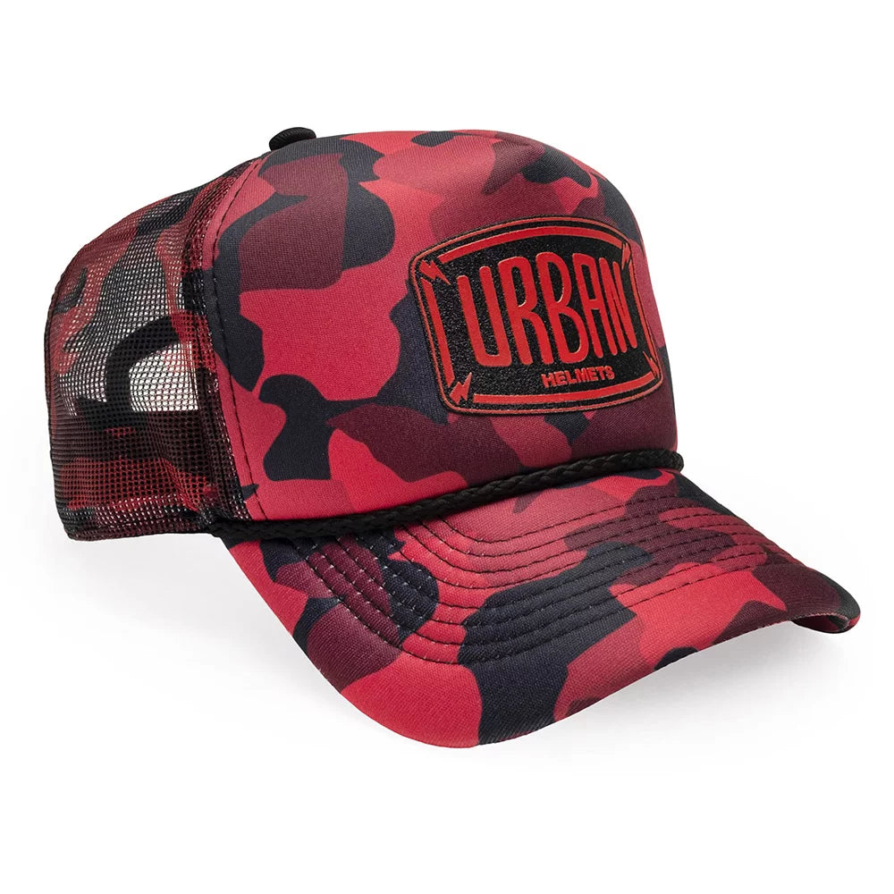 Urban Red Cammo Trucker Hat