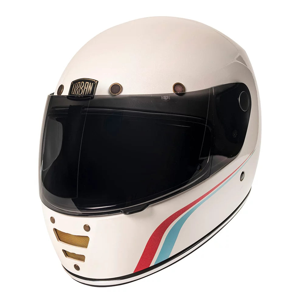 Urban Full Face Helmet Cafe Racer Shakotan White