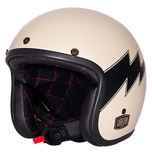 Urban Open Face Helmet Tracer Thunder Matte Off White