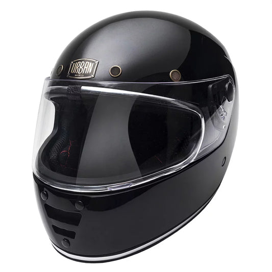 Urban Full Face Helmet Cafe Racer Gloss Black