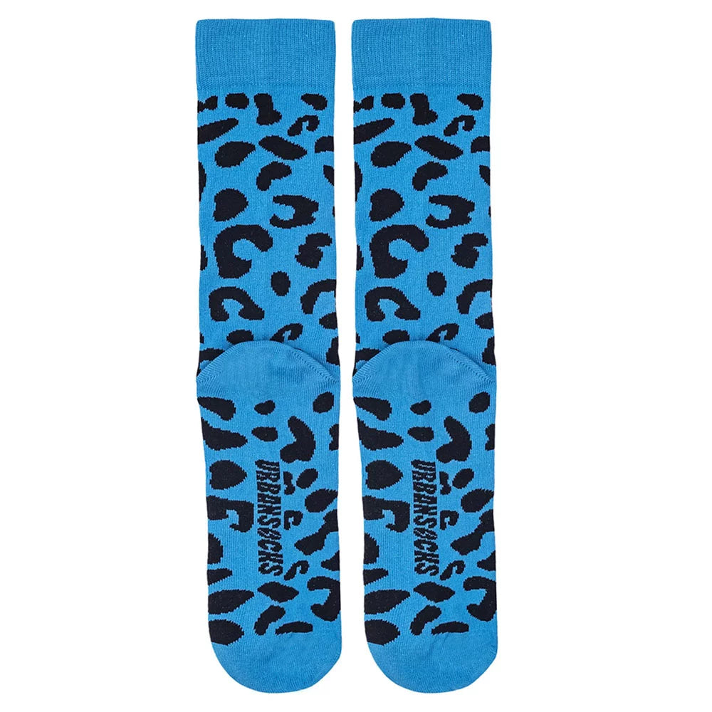 Urban Socks Blue Animal Print