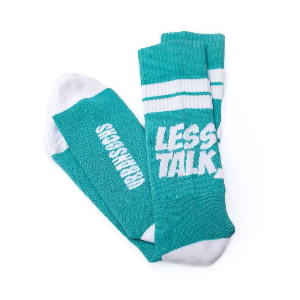 Urban Socks Less Talk Turquoise
