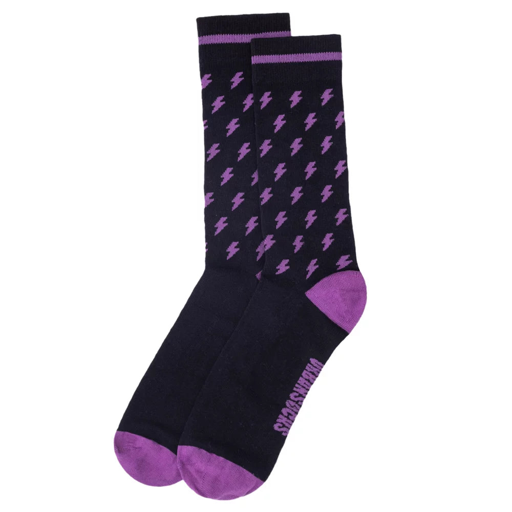 Urban Socks Purple Bolts
