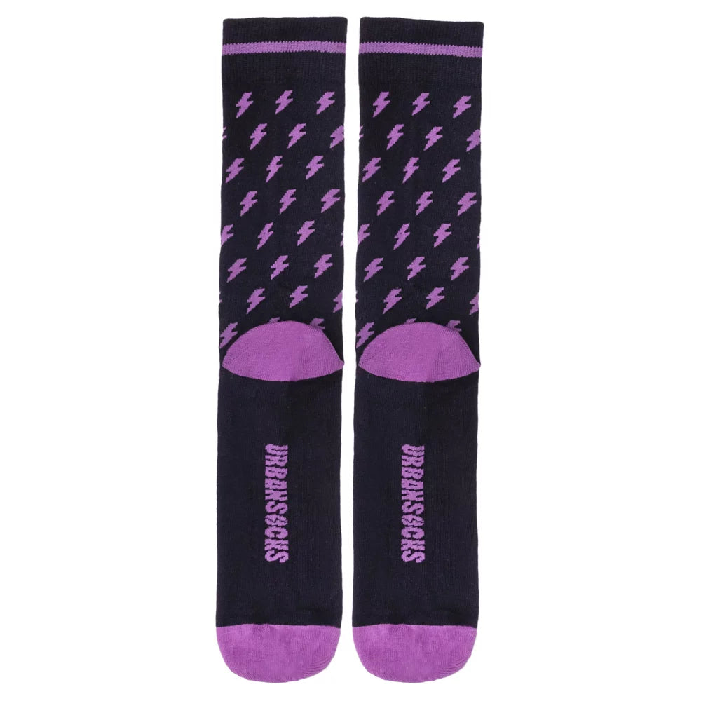Urban Socks Purple Bolts