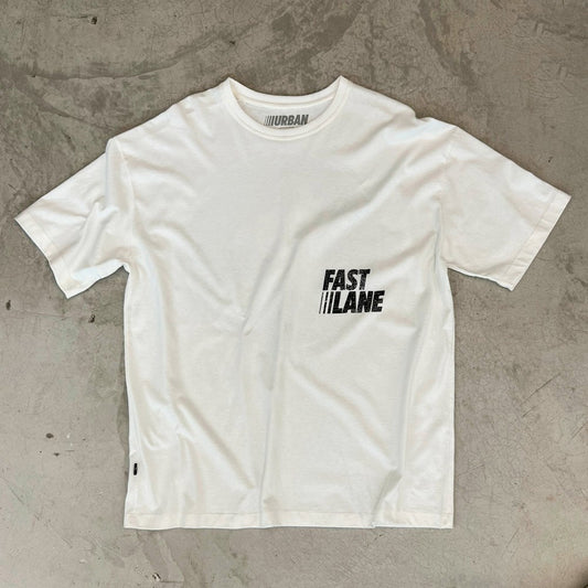 Urban "Fast Lane" White T-shirt